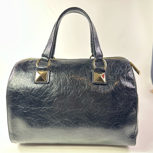 NWT Women’s Michael Kors Grayson Black Duffle Satchel - Picture 3 of 10